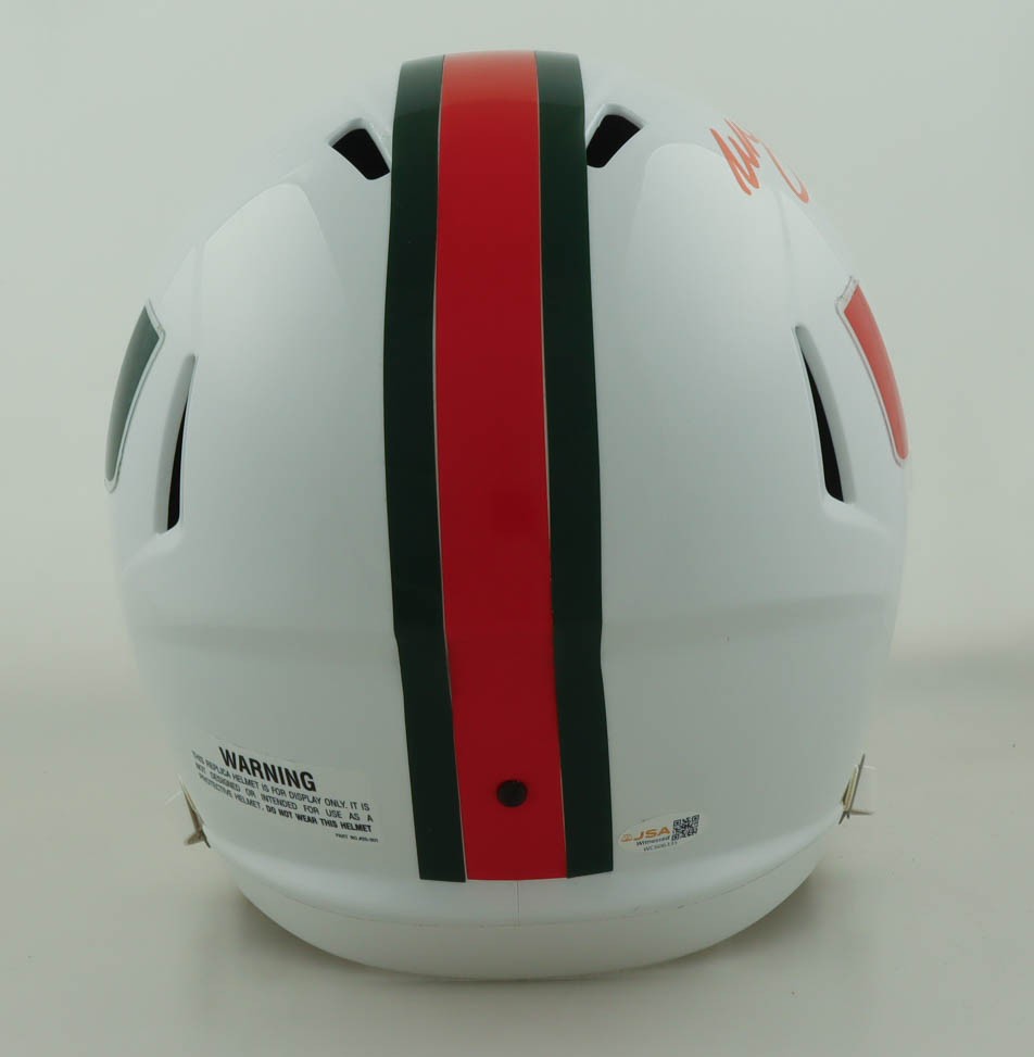 Willis McGahee Signed Miami Hurricanes Full Size Helmet