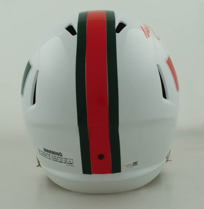 Willis McGahee Signed Miami Hurricanes Full Size Helmet
