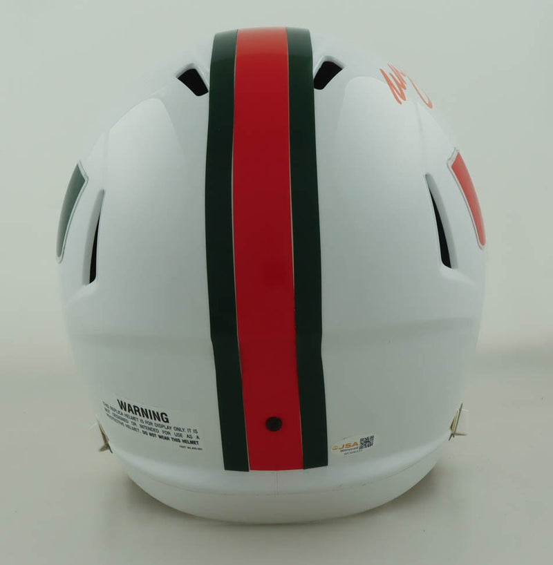 Willis McGahee Signed Miami Hurricanes Full Size Helmet