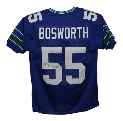 Brian Bosworth Signed Seattle Seahawks Custom Pro Style Jersey