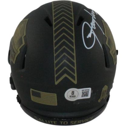 Lawrence Taylor Signed NFL HOF 2025 Salute to Service Mini Helmet