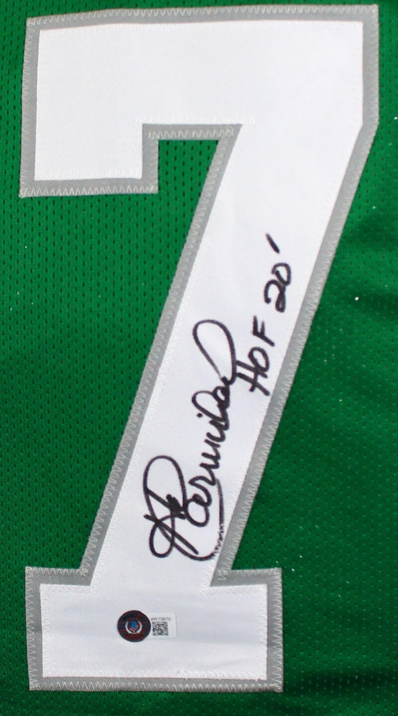 Harold Carmichael Signed Philadelphia Eagles Green Jersey (HOF Inscribed)