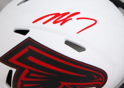 Michael Vick Signed Atlanta Falcons Lunar Eclipse Mini Helmet (Red Ink)