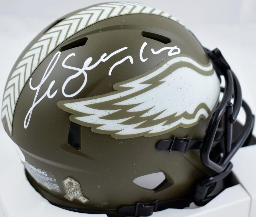 LeSean McCoy Signed Philadelphia Eagles Salute to Service Mini Helmet