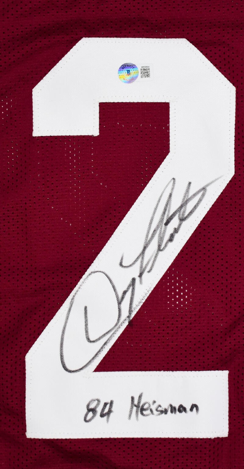 Doug Flutie Signed Boston College Style Maroon Custom Jersey - Heisman