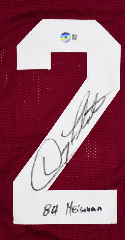 Doug Flutie Signed Boston College Style Maroon Custom Jersey - Heisman