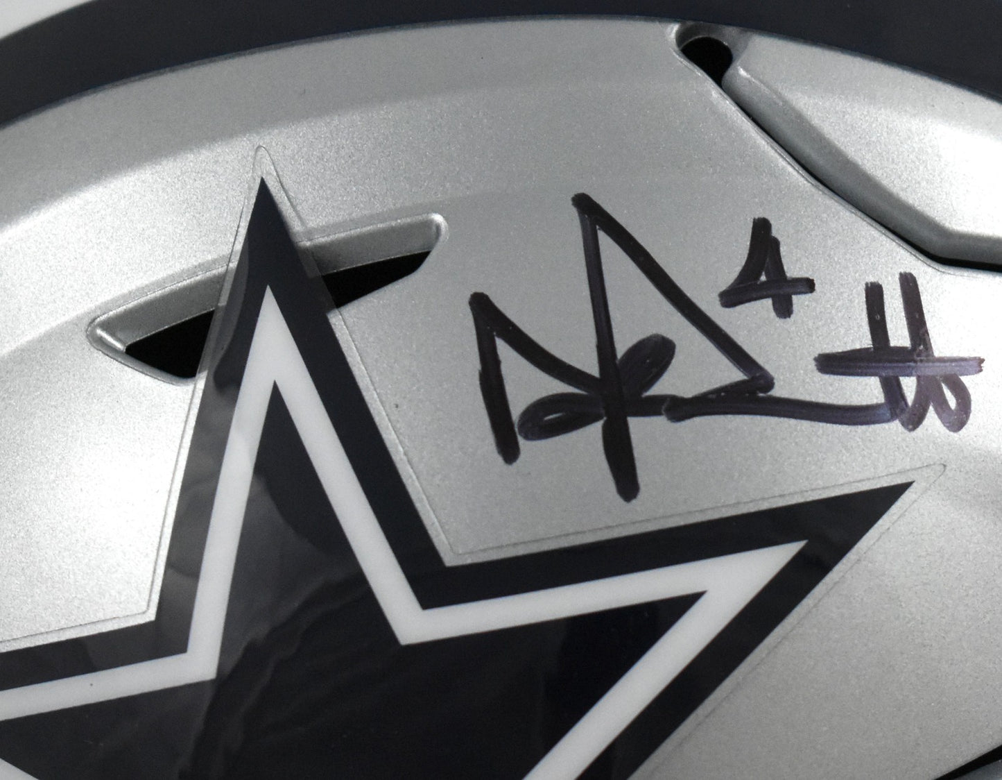 Dak Prescott Signed Dallas Cowboys Mid-Size SpeedFlex Helmet