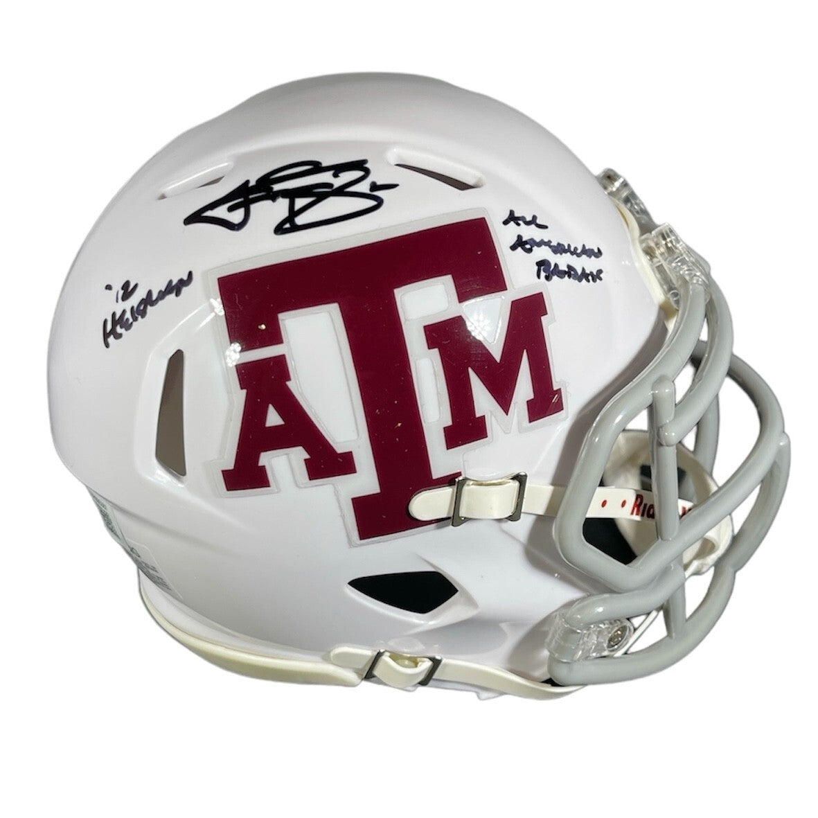 Johnny Manziel Signed Texas A&M Speed Mini Helmet (2 Inscriptions)