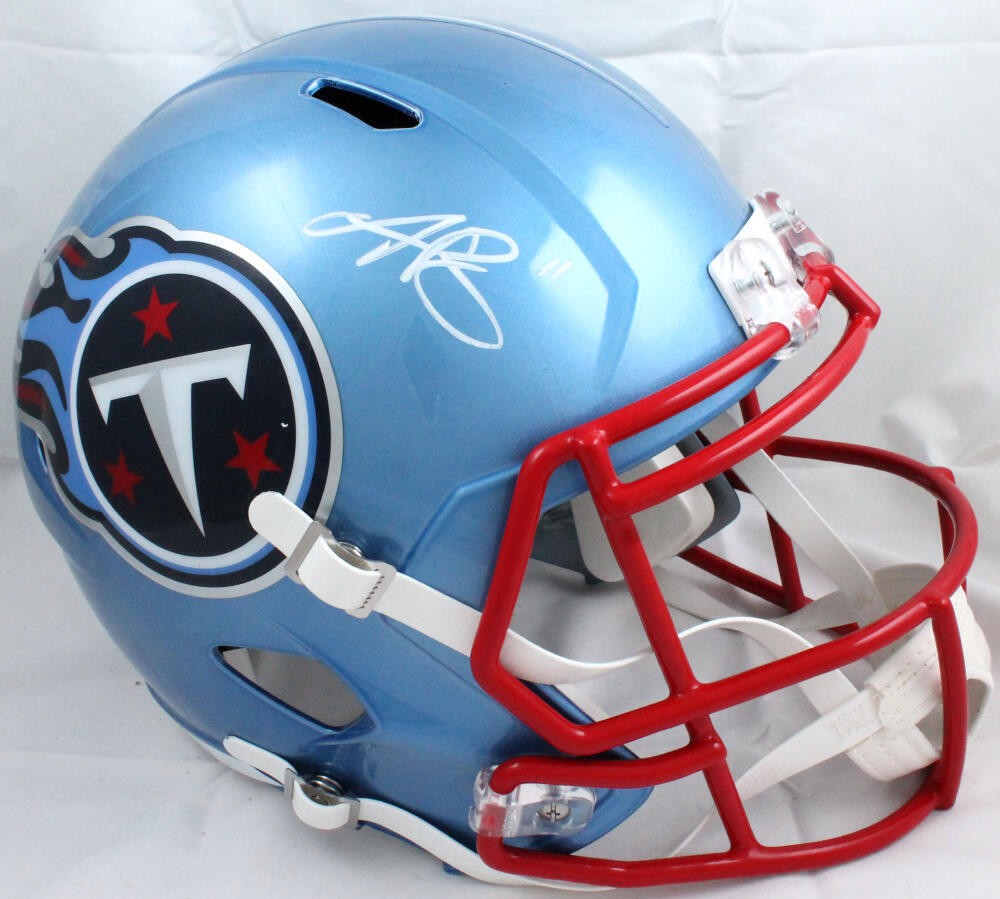 AJ Brown Signed Tennessee Titans Full Size Flash Speed Helmet