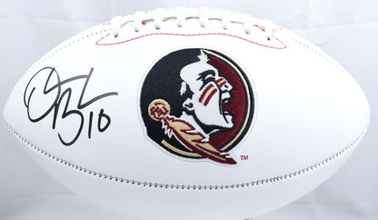 Derrick Brooks Signed Florida State Seminoles Logo Football