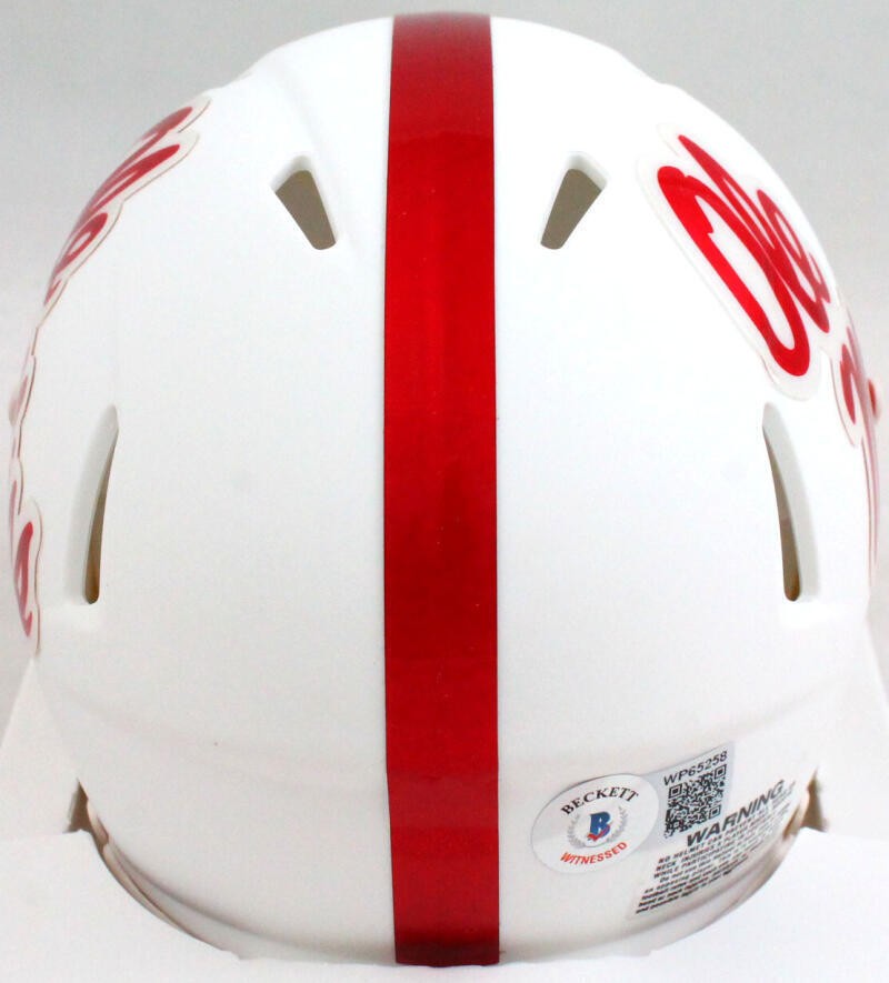 A.J. Brown Autographed Ole Miss Rebels Speed Mini Helmet