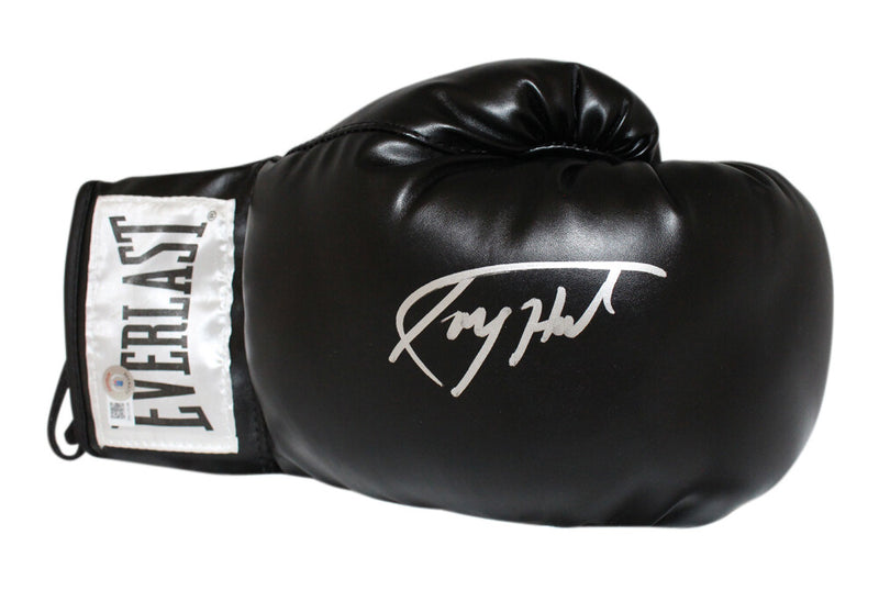 Larry Holmes Signed Black Boxing Glove (Beckett BAS)