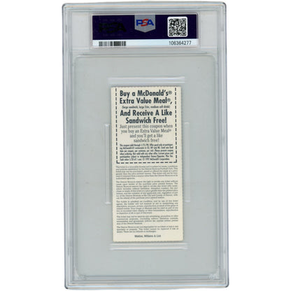 Tony Gonzalez Signed Kansas City Chiefs NFL Debut Ticket Stub PSA 2