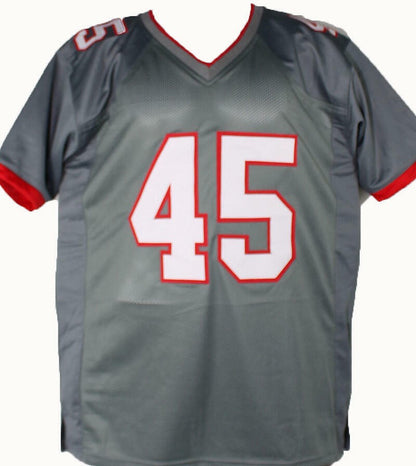 Devin White Signed Custom Grey Jersey