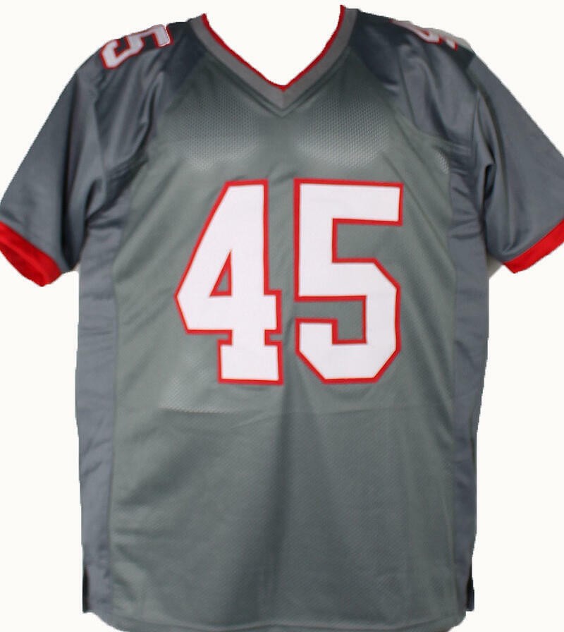Devin White Signed Custom Grey Jersey