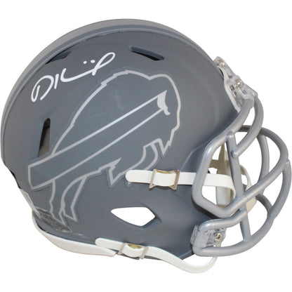 Dalton Kincaid Buffalo Bills Slate Autographed Mini Helmet