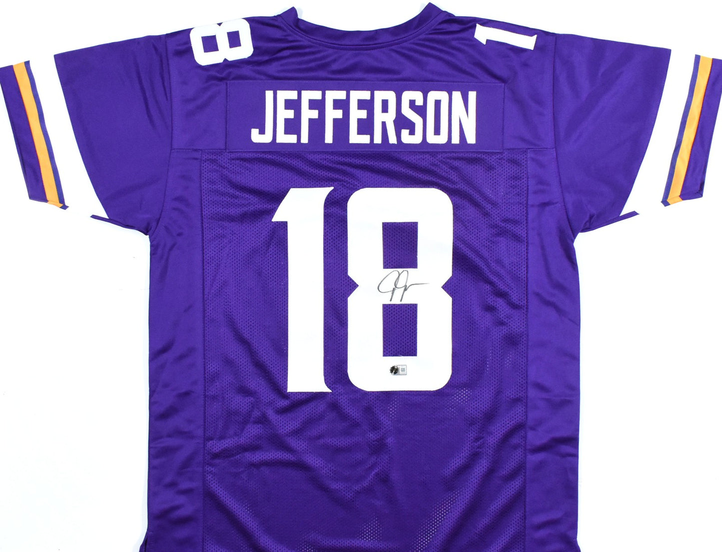 Justin Jefferson Autographed Minnesota Vikings Purple Custom Jersey