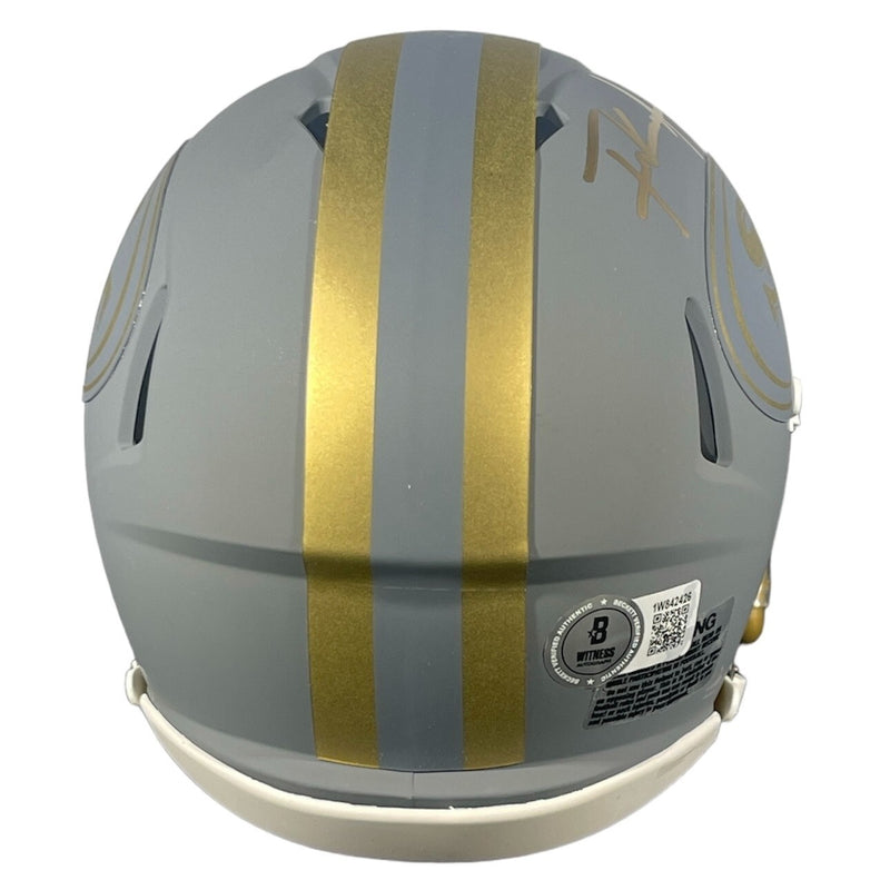 Frank Gore San Francisco 49ers Signed Slate Mini Helmet Beckett COA