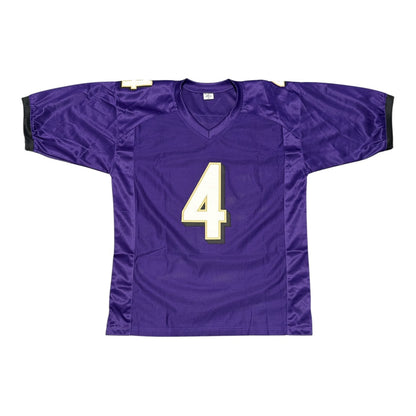 Zay Flowers Autographed Baltimore Ravens Custom Jersey