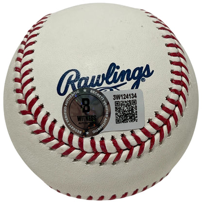 Fred McGriff Signed HOF Logo ROMLB Baseball (Beckett Witnessed)
