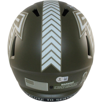 Julio Jones Signed Atlanta Falcons 2022 Salute to Service Full Size Helmet