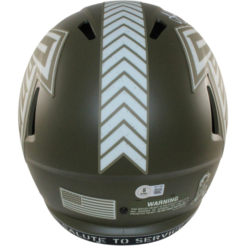 Julio Jones Signed Atlanta Falcons 2022 Salute to Service Full Size Helmet