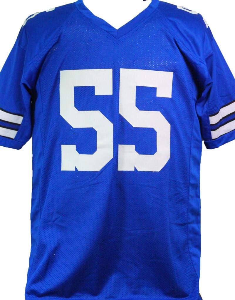 Lee Roy Jordan Signed Dallas Cowboys Custom Blue Jersey