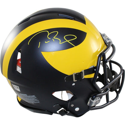 Tom Brady Autographed Michigan Wolverines Authentic Full Size Helmet