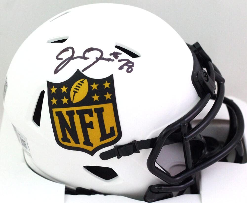 Josh Jacobs Signed NFL Shield Lunar Mini Helmet (Las Vegas Raiders)