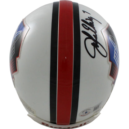 John Elway Autographed Hall of Fame VSR4 Authentic Mini Helmet