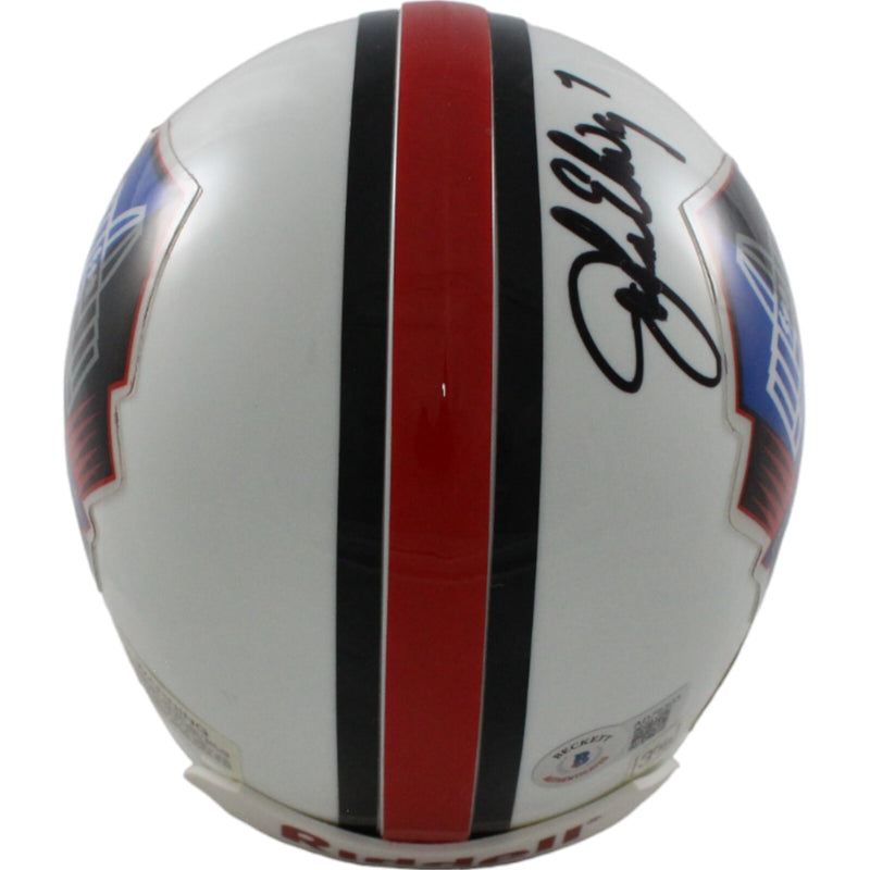 John Elway Autographed Hall of Fame VSR4 Authentic Mini Helmet