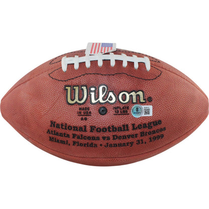 Ed McCaffrey Signed Denver Broncos SB XXXIII Wilson Football (Deflated)