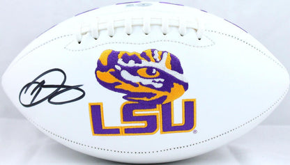 Odell Beckham Jr. Signed LSU Tigers Logo Football - Black