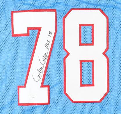 Curley Culp Signed Houston Oilers Custom Light Blue Jersey (HOF 13)