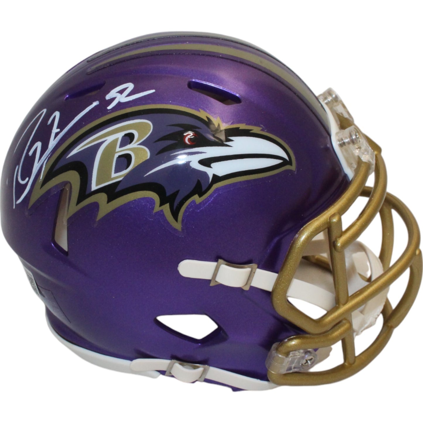 Ray Lewis Baltimore Ravens Autographed Mini Helmet (Beckett)