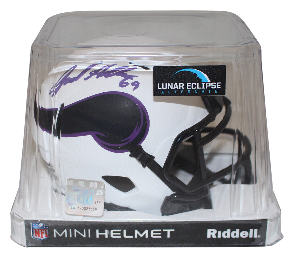 Jared Allen Signed Minnesota Vikings Lunar Mini Helmet Beckett