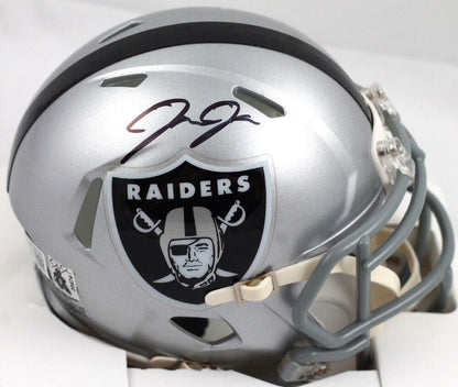 Josh Jacobs Signed Las Vegas Raiders Speed Mini Helmet