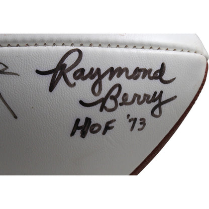 Butkus, Dorsett & More Multi-Signed NFL Hall of Fame Logo Football