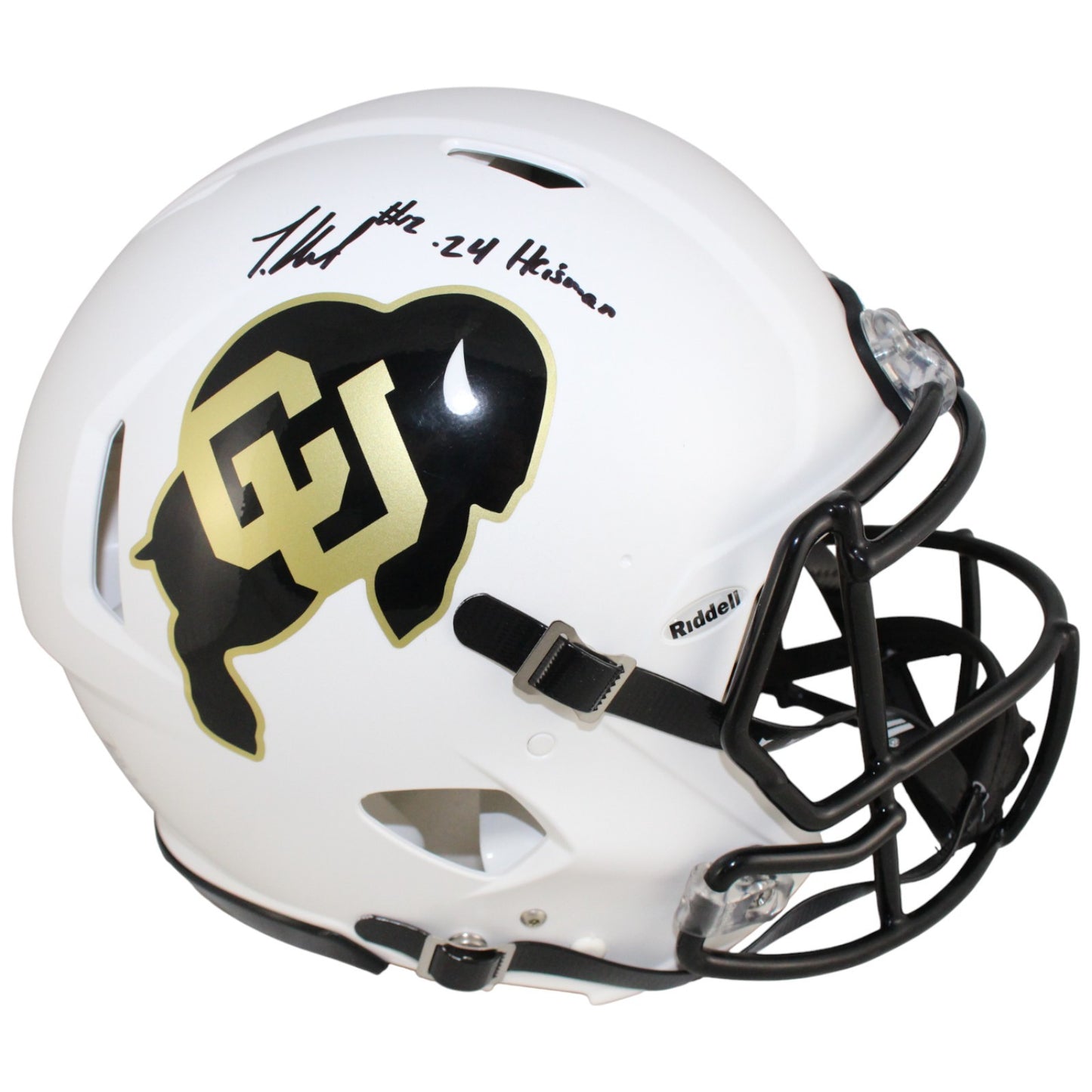 Travis Hunter Signed Colorado Buffaloes Full Size Authentic Helmet (Heisman)