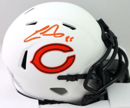 Cole Kmet Signed Chicago Bears Lunar Speed Mini Helmet