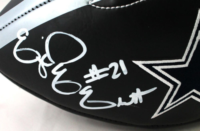 Ezekiel Elliott Signed Dallas Cowboys Black Logo Football