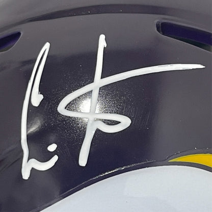 Cris Carter Minnesota Vikings Signed Throwback Mini Helmet
