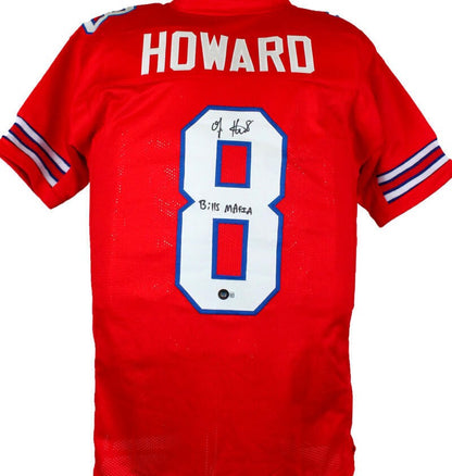O.J. Howard Signed Buffalo Bills Red Custom Jersey - Bills Mafia Inscription