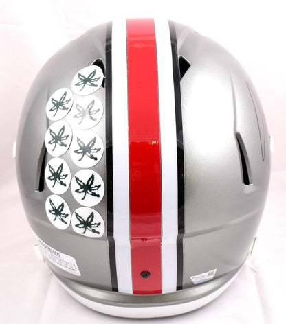 Jaxon Smith-Njigba Signed Ohio State Buckeyes Full Size Flash Speed Helmet