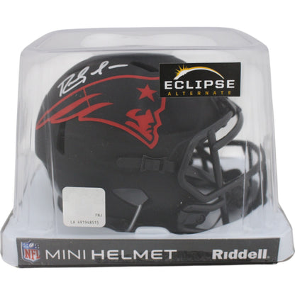 Randy Moss New England Patriots Riddell Eclipse Speed Mini Helmet Beckett