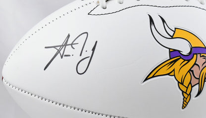 Aaron Jones Autographed Minnesota Vikings Logo Football