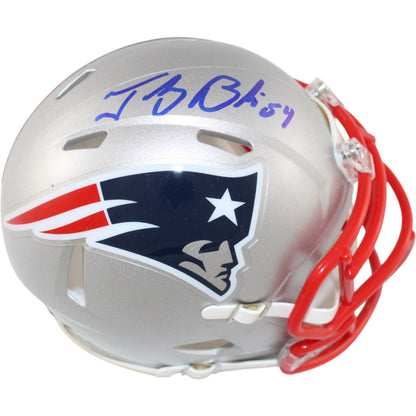 Tedy Bruschi Autographed New England Patriots Mini Helmet