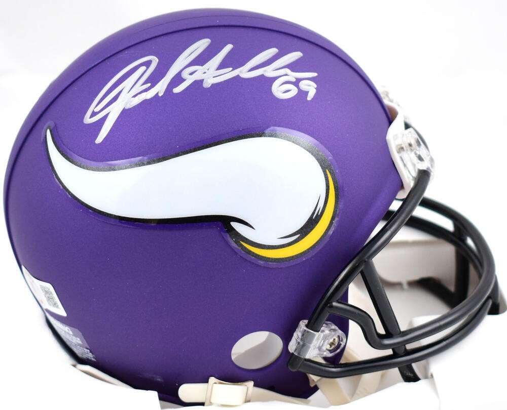Jared Allen Autographed Minnesota Vikings Mini Helmet - Beckett COA
