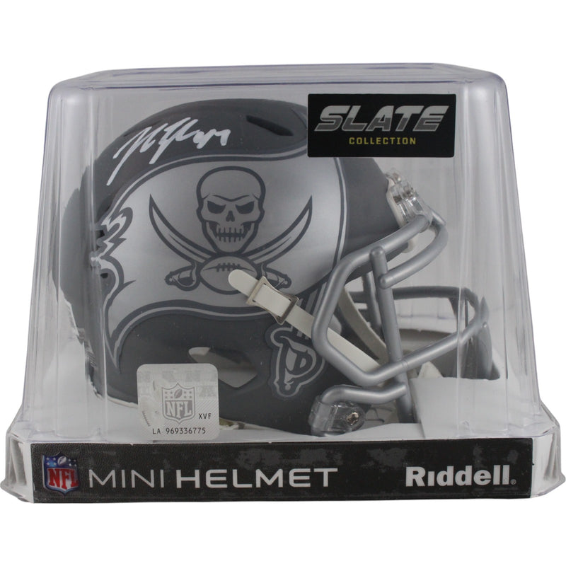 John Lynch Signed Tampa Bay Buccaneers Slate Mini Helmet Beckett