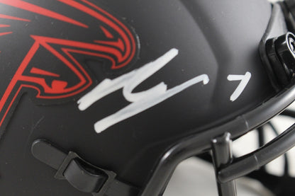 Bijan Robinson Atlanta Falcons Signed Riddell Eclipse Mini Helmet